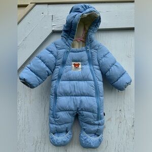Gyratedream Baby Girl Boy Warm Fleece Hooded Puffer Snowsuit Winter